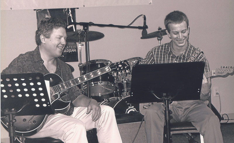 Kevin with a student at a recital