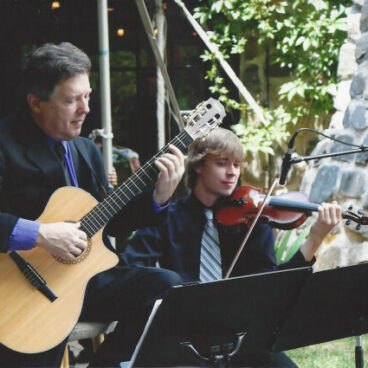 Kevin and TJ at Dunafon Castle, Evergreen Colorado